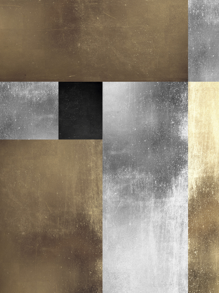 Geometric Metal Textures by Vitor Costa — canvas wall art