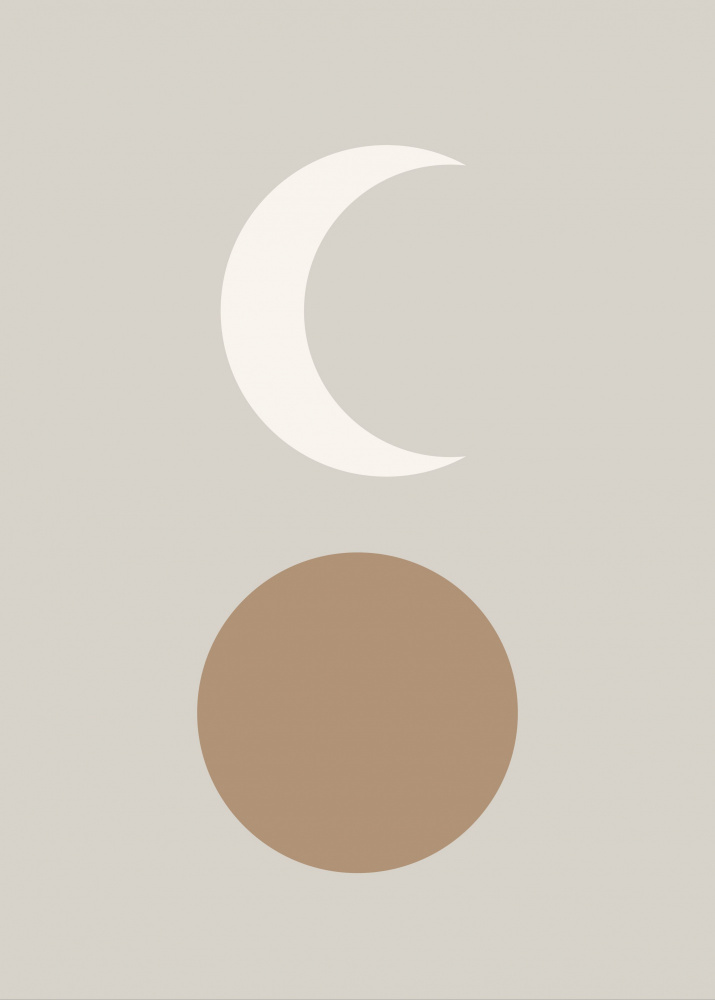 Abstract Moon Sun by Natasha Playell — canvas wall art
