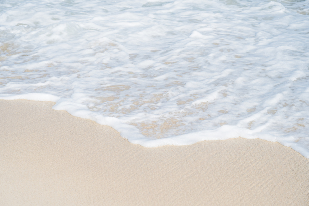 Gentle Beach Waves by Photolovers — canvas wall art