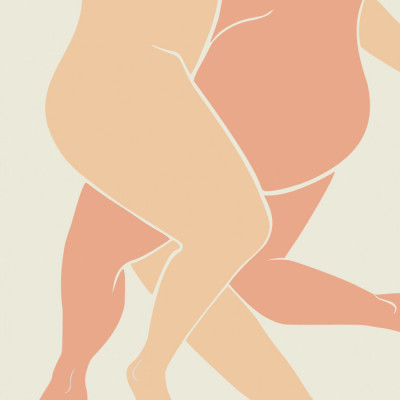 Intertwined Bodies Embrace
