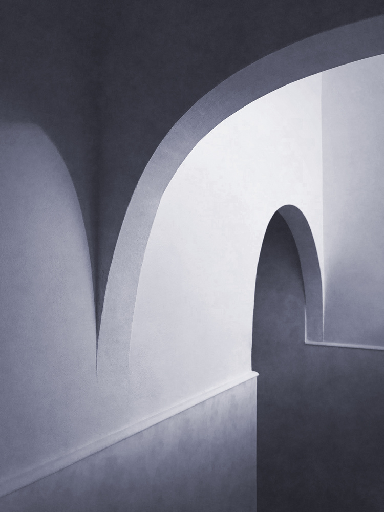 Serene Architectural Curves by Alexej Schulz — canvas wall art