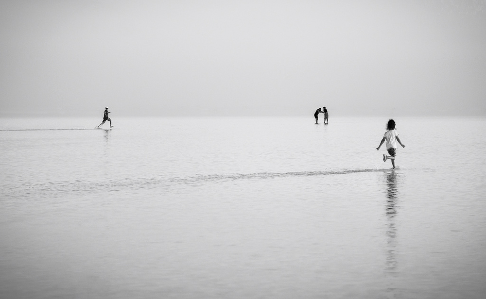 Peaceful Ocean Run by Yavuz Pancareken — canvas wall art