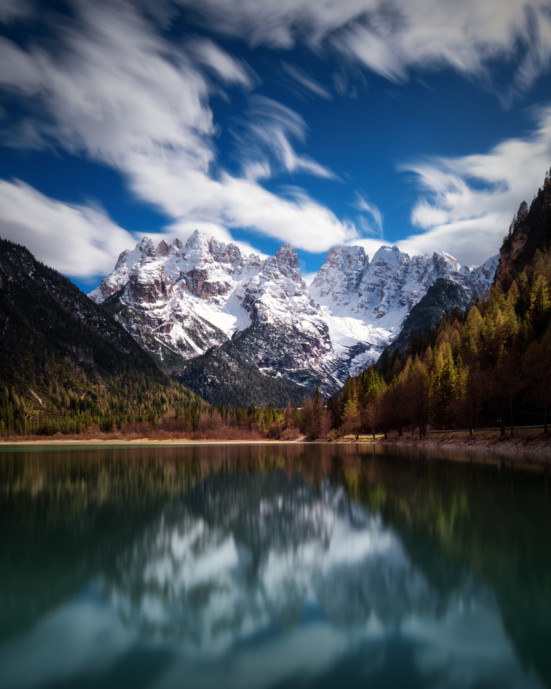 Majestic Mountain Lake by Juan Pablo de Miguel — canvas wall art