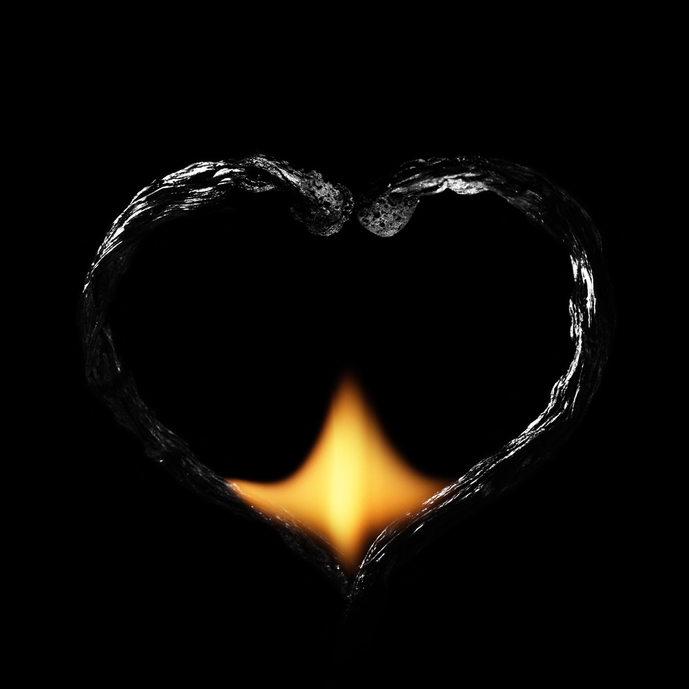 Burning Heart Flame by Stanislav Aristov — canvas wall art