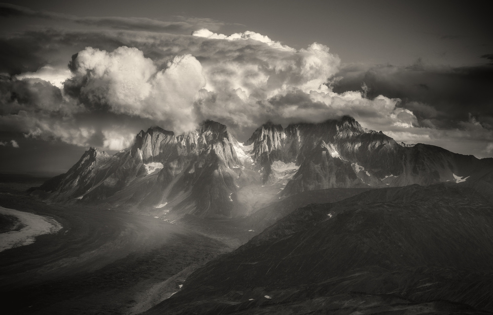 Dramatic Mountain Landscape by Atul Chopra — canvas wall art