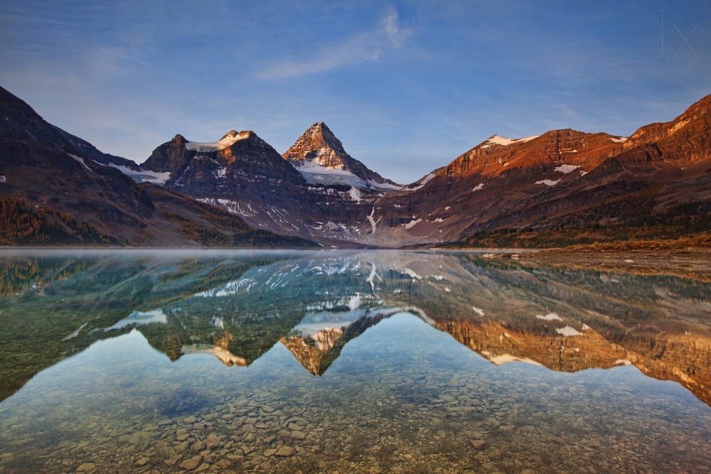 Serene Mountain Lake Reflection by Yan Zhang — canvas wall art