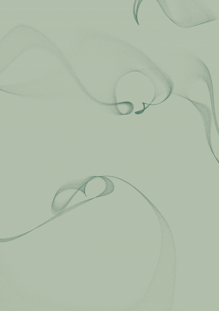 Soft Green Flow by AV11 — canvas wall art