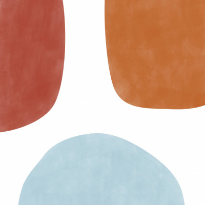 Colorful Three Organic Shapes