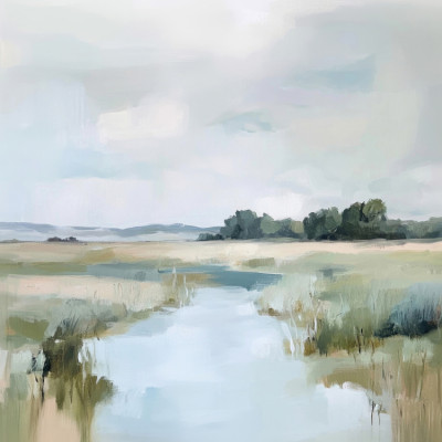 Serene Marsh Landscape