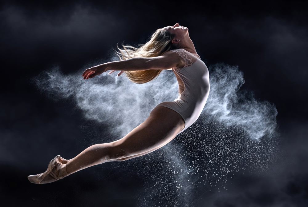 Graceful Powder Dancer by Marcel Egger — canvas wall art