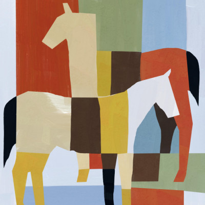 Geometric Abstract Horses