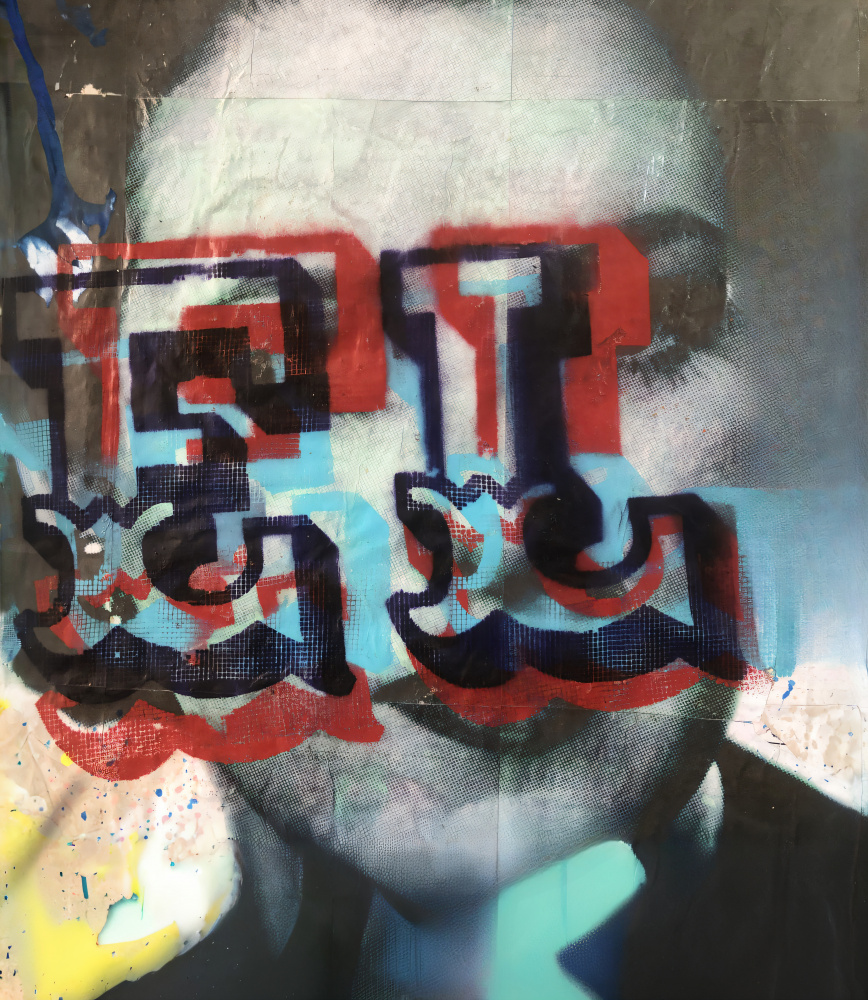 Graffiti Woman Portrait by Cicero Spin — canvas wall art