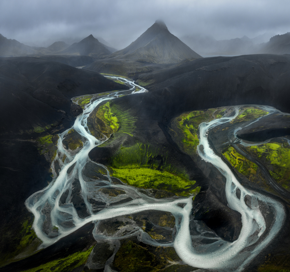 Dramatic River Valley by Stan Huang — canvas wall art