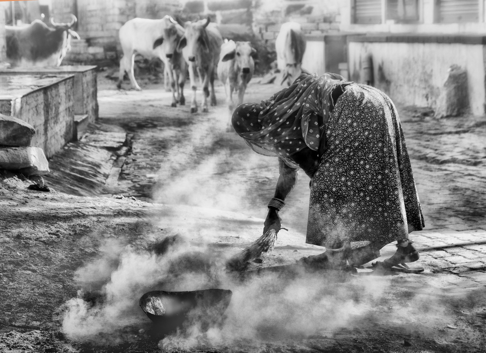 Rural Indian Life by Lou Urlings — canvas wall art