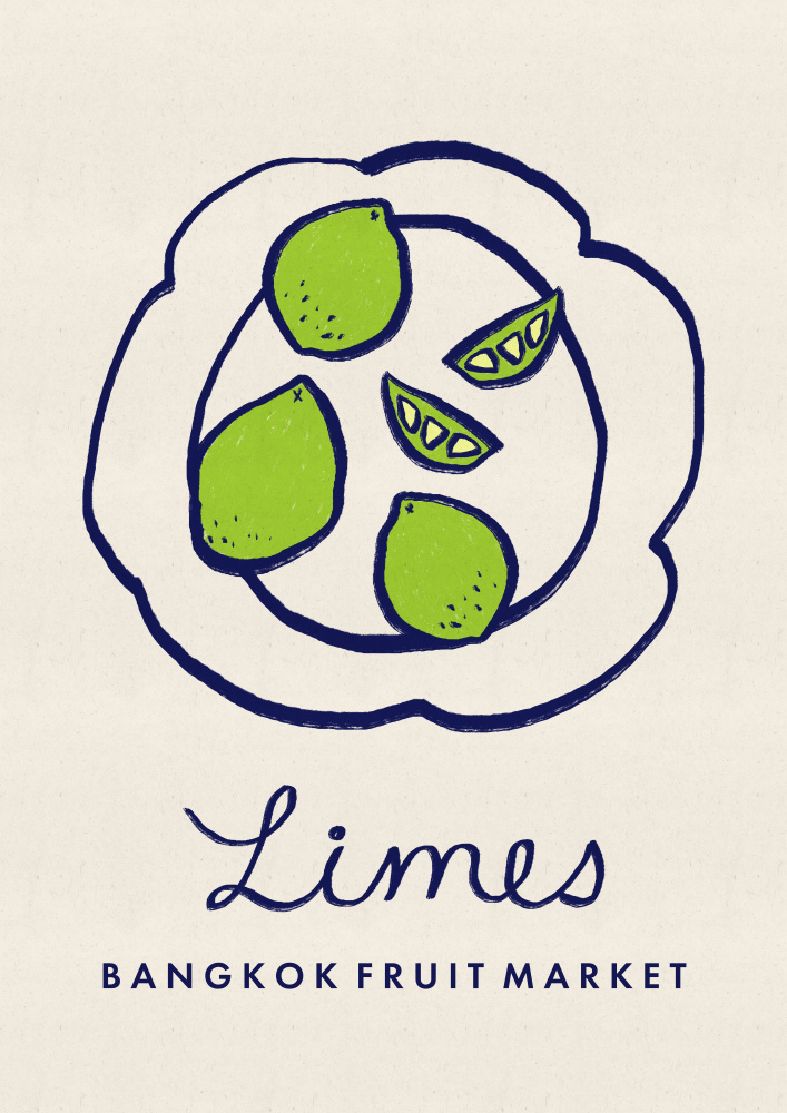 Bangkok Limes by Dirkie Nell — canvas wall art