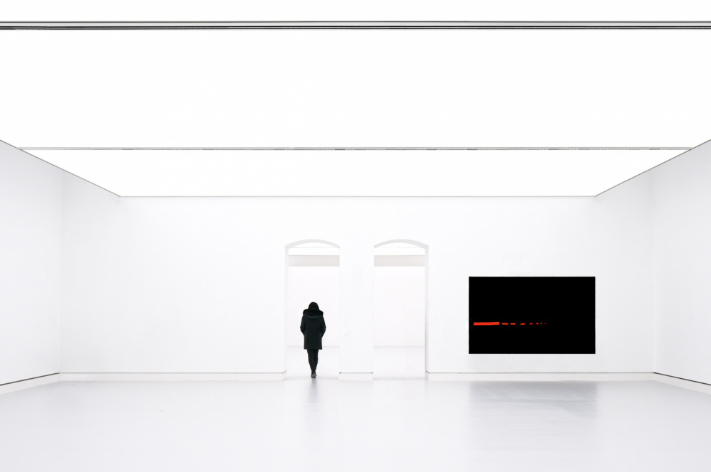 Lone Figure Modern Gallery by Karin Kilb — canvas wall art