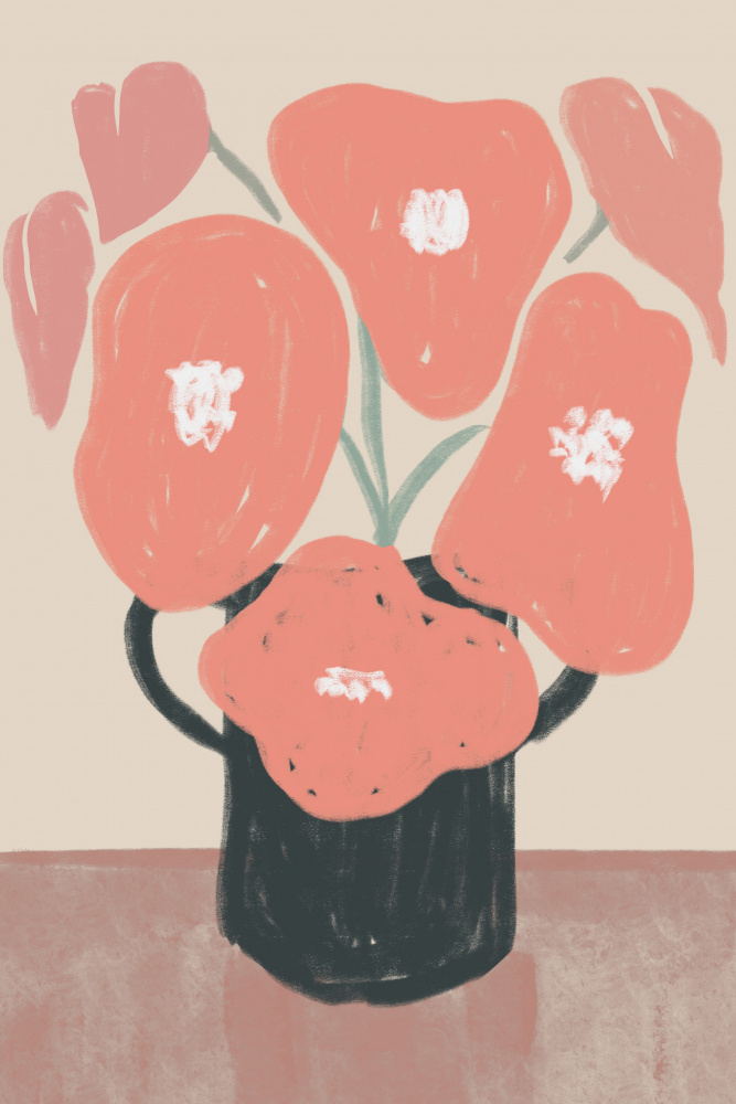 Abstract Floral Still Life by Melloi Art Prints — canvas wall art