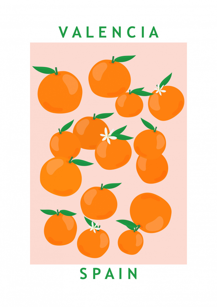 Flower Market Oranges by Petra Lizde — canvas wall art