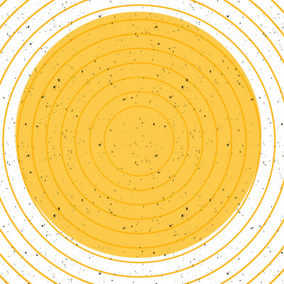 Concentric Yellow Circles