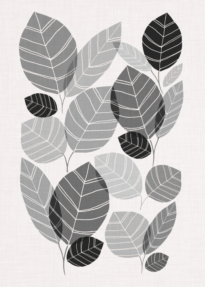 Modern Botanical Leaves by Kristian Gallagher — canvas wall art