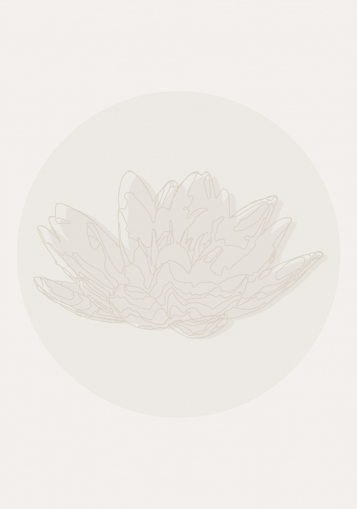 Serene Lotus Flower by Lisa Solomoniuk — canvas wall art