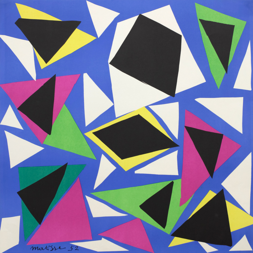 Henri Matisse's Exhibition Poster Gouaches Découpées by Henri Matisse — canvas wall art