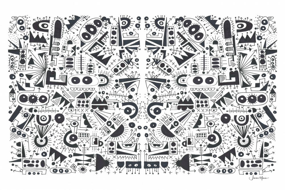 Intricate Geometric Abstract by Jemma Morris — canvas wall art