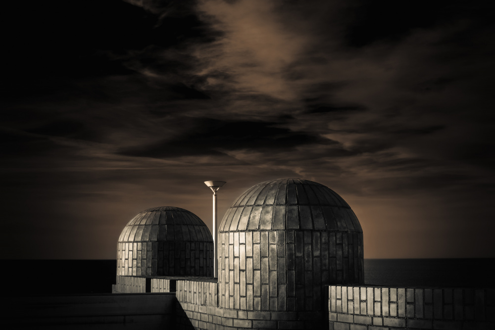 Moody Coastal Domes by Rolf Endermann — canvas wall art