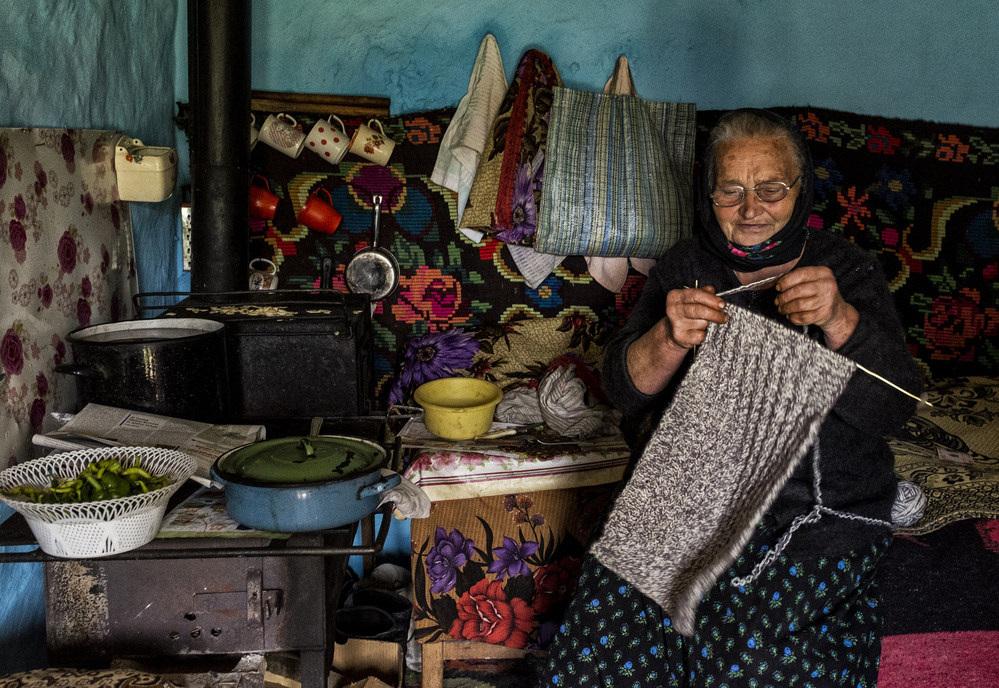 Cozy Home Knitting by Andrei Nicolas - The Traveler — canvas wall art