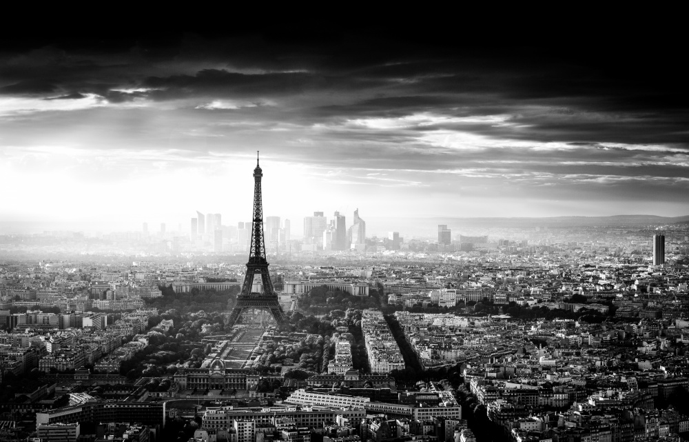 Eiffel Tower over Paris by Jaco Marx — canvas wall art