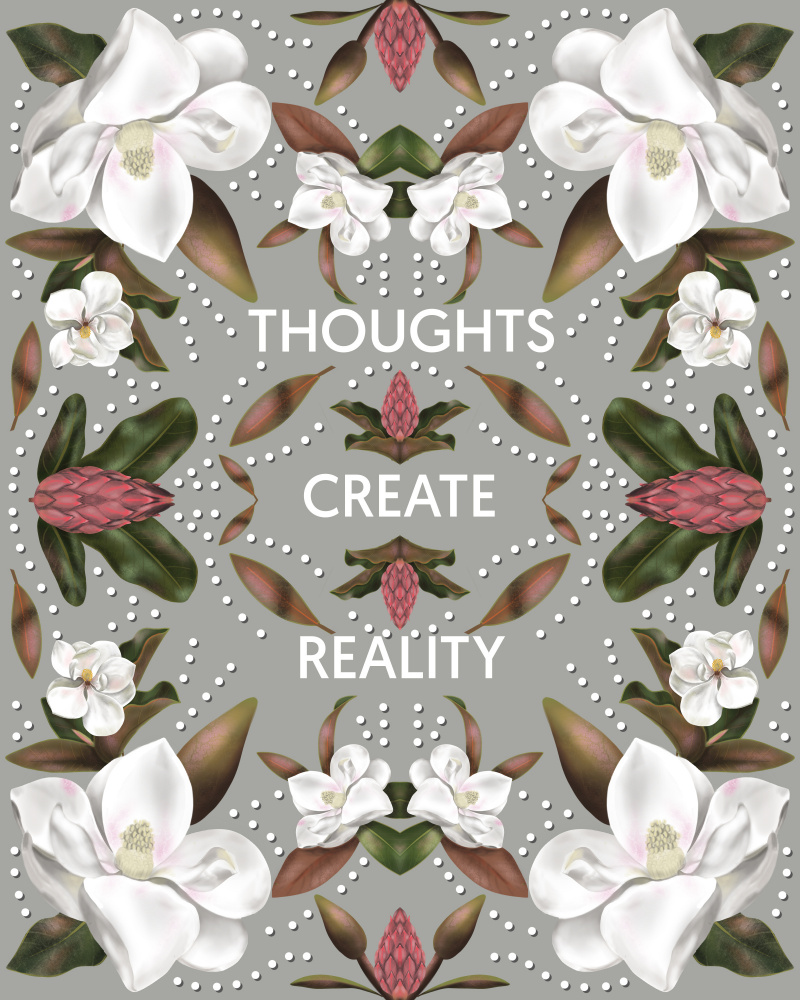Thoughts Grey by Anis Illustration — canvas wall art