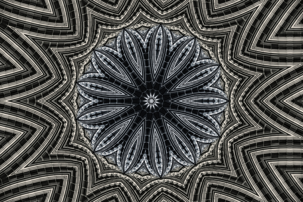 Intricate Kaleidoscopic Pattern by Miro Susta — canvas wall art