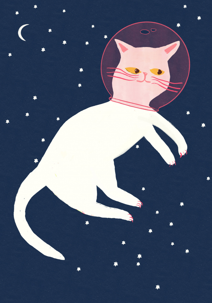 Cosmic Cat Astronaut by Sharyn Bursic — canvas wall art