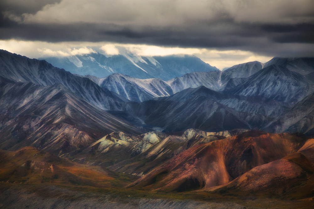 Dramatic Mountain Layers by Atul Chopra — canvas wall art