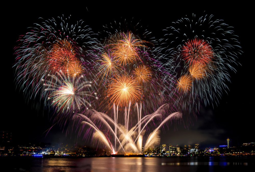 Vibrant Night Celebration by Feng Qin — canvas wall art