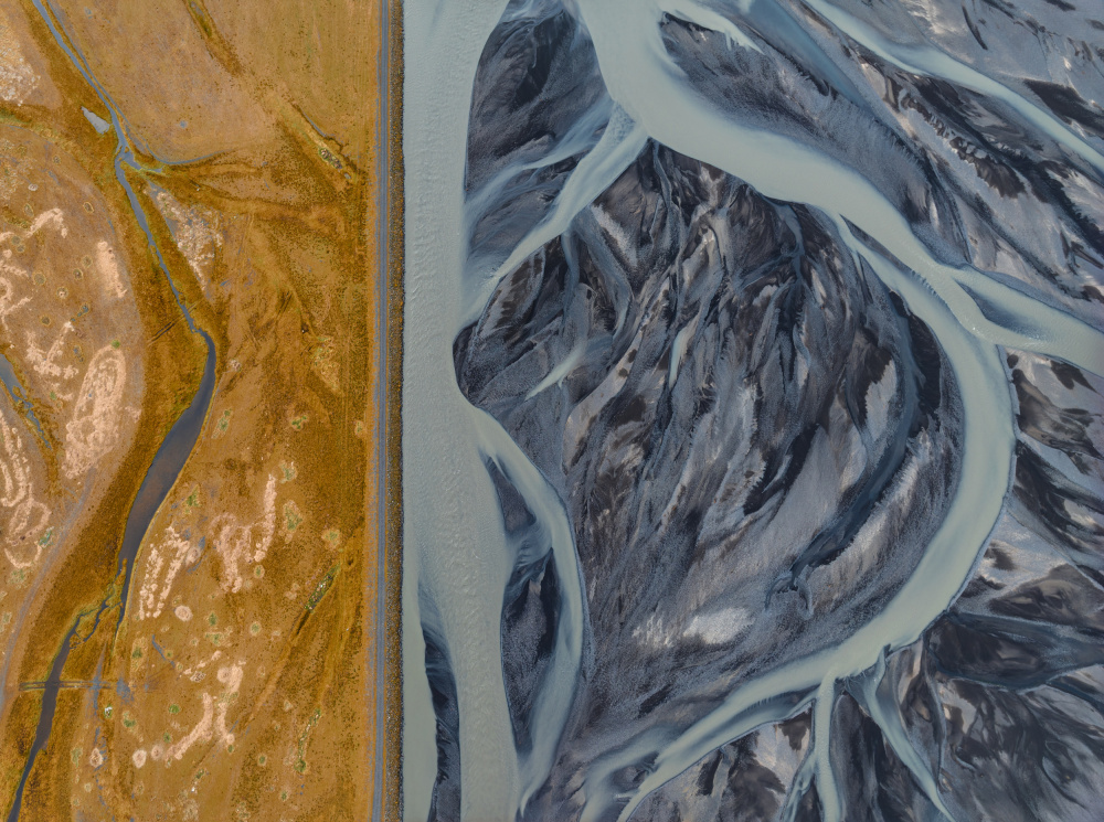 Braided Glacial River by Jure Kravanja — canvas wall art