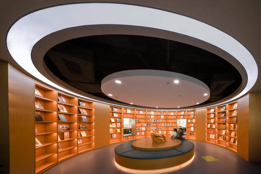 Modern Library Reading Nook by DonnaHom APA — canvas wall art