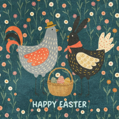 Easter Chicken And Bunny