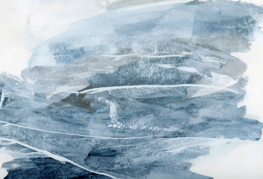 Serene Blue Abstract by Teodora 'Teo' Guererra — canvas wall art