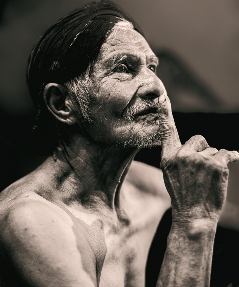 Wise Elder's Contemplation by Agus Adriana — canvas wall art