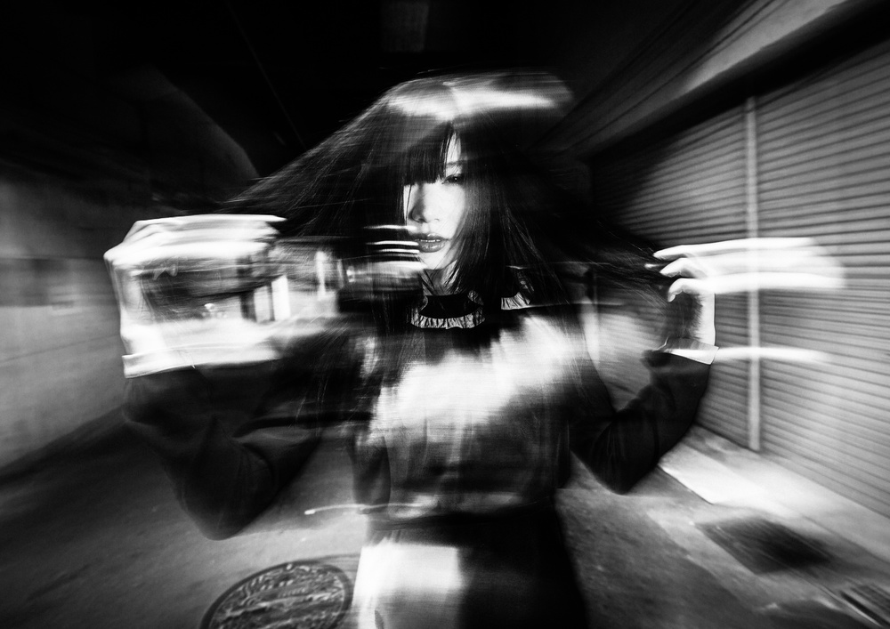 Mysterious Motion Portrait by TORU MATSUNAGA — canvas wall art