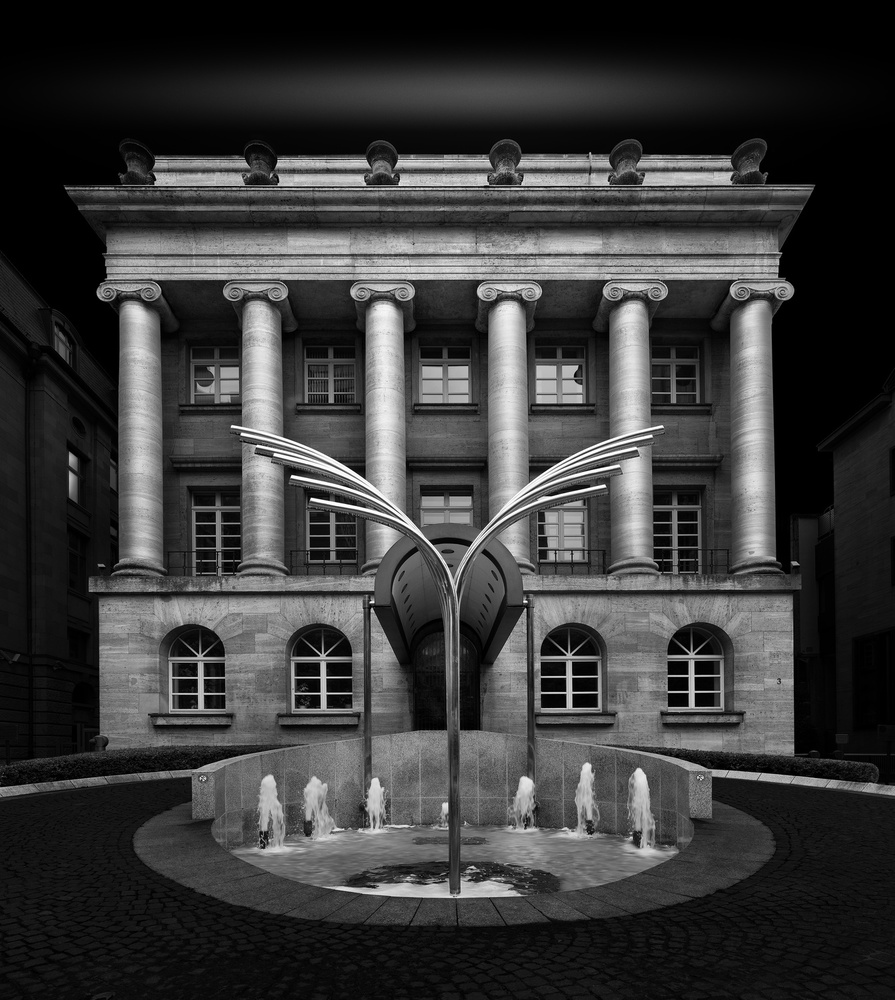 Grand Neoclassical Fountain by Wolfgang Mothes — canvas wall art