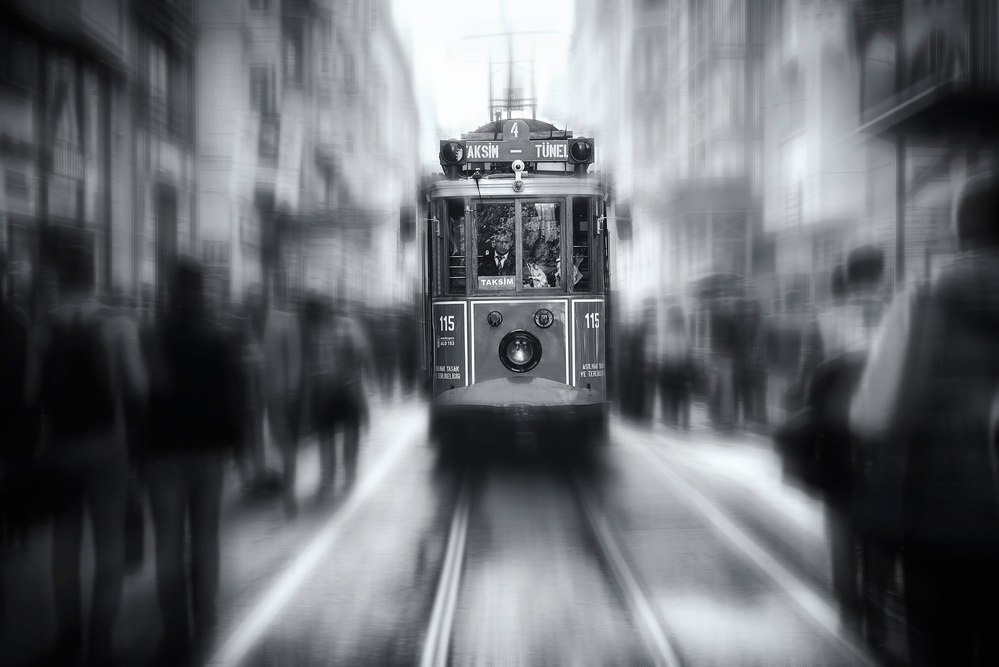 Istanbul Tram Motion by Yavuz Pancareken — canvas wall art