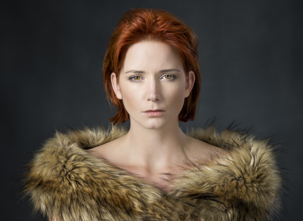 Intense Redhead Portrait by Catchlight Studio — canvas wall art
