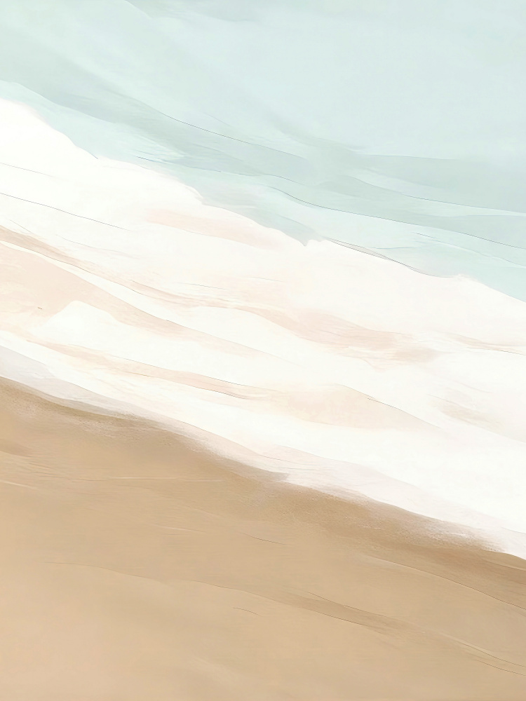 Soft Beach Waves by Alpenglow Workshop — canvas wall art
