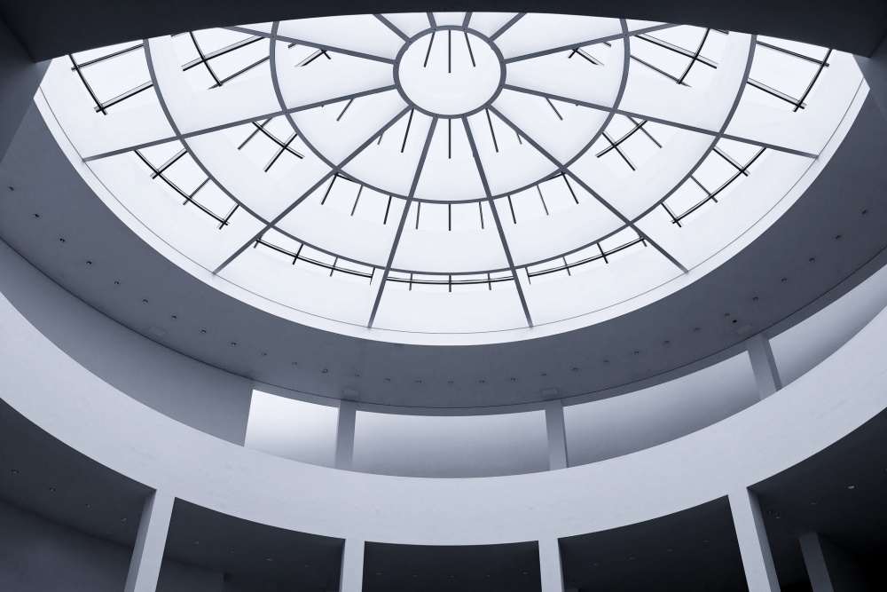 Modern Circular Skylight by Philippe-M — canvas wall art