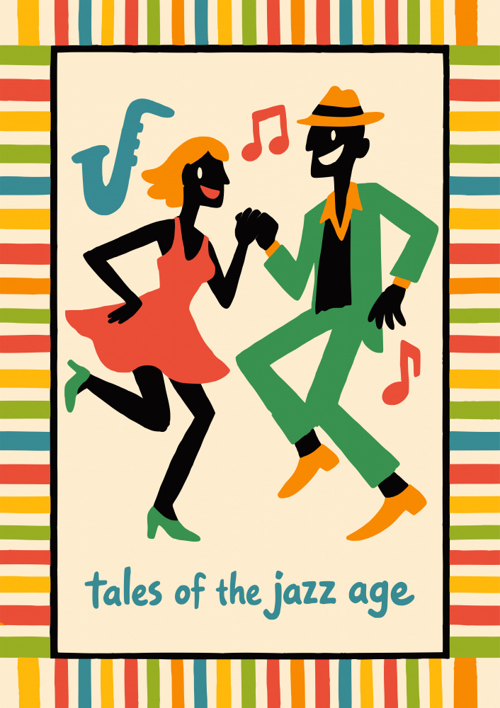 Jazz Age Dancers by Patryk Krygowski — canvas wall art