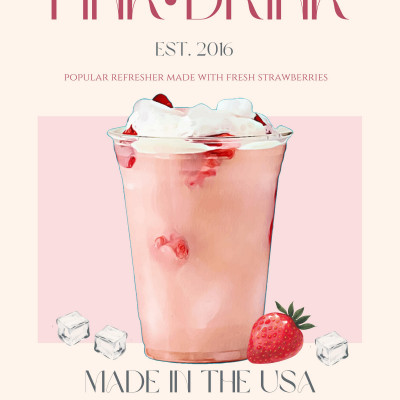Pink Drink Print