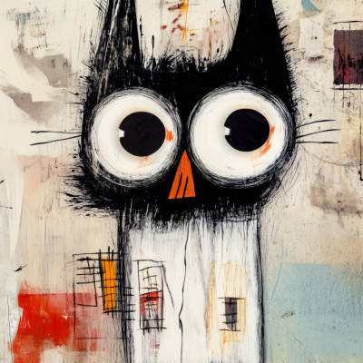 Quirky Black Cat