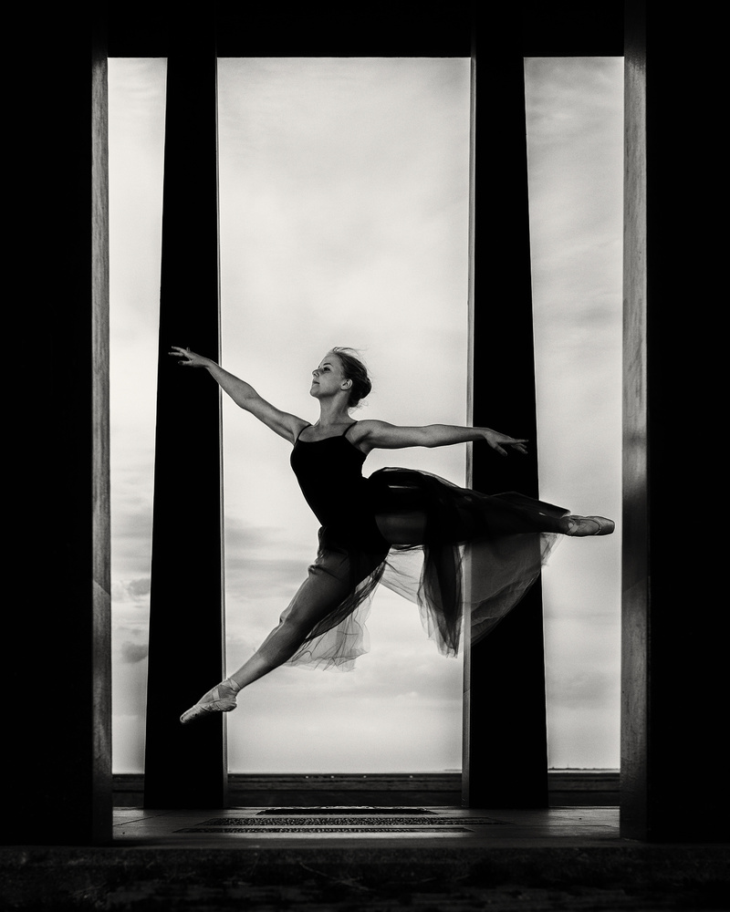 Dramatic Ballerina Leap by Jacob Tuinenga — canvas wall art